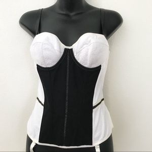 ▪️▫️ Black & White Unique Corset ▪️▫️